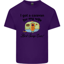 A Caravan for My Wife Caravanning Funny Mens Cotton T-Shirt Tee Top Purple