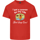 A Caravan for My Wife Caravanning Funny Mens Cotton T-Shirt Tee Top Red