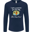 A Caravan for My Wife Caravanning Funny Mens Long Sleeve T-Shirt Navy Blue