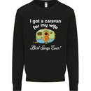 A Caravan for My Wife Caravanning Funny Mens Sweatshirt Jumper Black