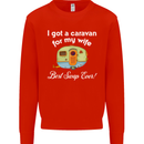 A Caravan for My Wife Caravanning Funny Mens Sweatshirt Jumper Bright Red
