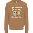 A Caravan for My Wife Caravanning Funny Mens Sweatshirt Jumper Caramel Latte