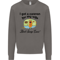 A Caravan for My Wife Caravanning Funny Mens Sweatshirt Jumper Charcoal