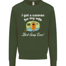A Caravan for My Wife Caravanning Funny Mens Sweatshirt Jumper Forest Green