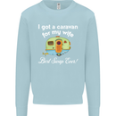 A Caravan for My Wife Caravanning Funny Mens Sweatshirt Jumper Light Blue