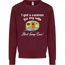 A Caravan for My Wife Caravanning Funny Mens Sweatshirt Jumper Maroon
