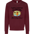 A Caravan for My Wife Caravanning Funny Mens Sweatshirt Jumper Maroon