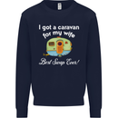 A Caravan for My Wife Caravanning Funny Mens Sweatshirt Jumper Navy Blue