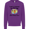 A Caravan for My Wife Caravanning Funny Mens Sweatshirt Jumper Purple