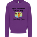 A Caravan for My Wife Caravanning Funny Mens Sweatshirt Jumper Purple