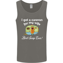 A Caravan for My Wife Caravanning Funny Mens Vest Tank Top Charcoal