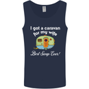 A Caravan for My Wife Caravanning Funny Mens Vest Tank Top Navy Blue