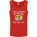 A Caravan for My Wife Caravanning Funny Mens Vest Tank Top Red