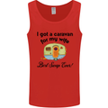 A Caravan for My Wife Caravanning Funny Mens Vest Tank Top Red