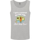 A Caravan for My Wife Caravanning Funny Mens Vest Tank Top Sports Grey