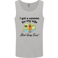 A Caravan for My Wife Caravanning Funny Mens Vest Tank Top Sports Grey