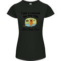 A Caravan for My Wife Caravanning Funny Womens Petite Cut T-Shirt Black