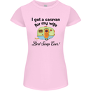 A Caravan for My Wife Caravanning Funny Womens Petite Cut T-Shirt Light Pink