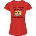 A Caravan for My Wife Caravanning Funny Womens Petite Cut T-Shirt Red