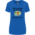 A Caravan for My Wife Caravanning Funny Womens Wider Cut T-Shirt Royal Blue