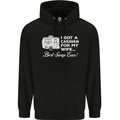 A Caravan for My Wife Funny Caravanning Mens 80% Cotton Hoodie Black