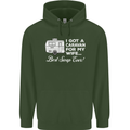 A Caravan for My Wife Funny Caravanning Mens 80% Cotton Hoodie Forest Green