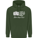 A Caravan for My Wife Funny Caravanning Mens 80% Cotton Hoodie Forest Green
