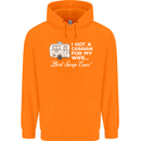 A Caravan for My Wife Funny Caravanning Mens 80% Cotton Hoodie Orange