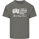 A Caravan for My Wife Funny Caravanning Mens Cotton T-Shirt Tee Top Charcoal