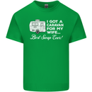 A Caravan for My Wife Funny Caravanning Mens Cotton T-Shirt Tee Top Irish Green