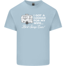 A Caravan for My Wife Funny Caravanning Mens Cotton T-Shirt Tee Top Light Blue