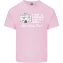 A Caravan for My Wife Funny Caravanning Mens Cotton T-Shirt Tee Top Light Pink