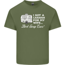 A Caravan for My Wife Funny Caravanning Mens Cotton T-Shirt Tee Top Military Green