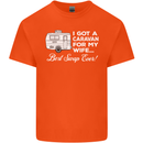 A Caravan for My Wife Funny Caravanning Mens Cotton T-Shirt Tee Top Orange