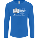 A Caravan for My Wife Funny Caravanning Mens Long Sleeve T-Shirt Royal Blue