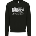 A Caravan for My Wife Funny Caravanning Mens Sweatshirt Jumper Black