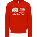 A Caravan for My Wife Funny Caravanning Mens Sweatshirt Jumper Bright Red