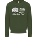 A Caravan for My Wife Funny Caravanning Mens Sweatshirt Jumper Forest Green