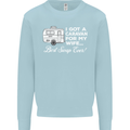 A Caravan for My Wife Funny Caravanning Mens Sweatshirt Jumper Light Blue