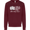 A Caravan for My Wife Funny Caravanning Mens Sweatshirt Jumper Maroon