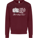 A Caravan for My Wife Funny Caravanning Mens Sweatshirt Jumper Maroon