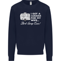 A Caravan for My Wife Funny Caravanning Mens Sweatshirt Jumper Navy Blue