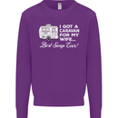 A Caravan for My Wife Funny Caravanning Mens Sweatshirt Jumper Purple
