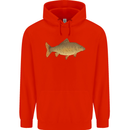 A Carp Fish Fishing Fisherman Childrens Kids Hoodie Bright Red