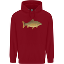 A Carp Fish Fishing Fisherman Childrens Kids Hoodie Red