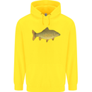 A Carp Fish Fishing Fisherman Childrens Kids Hoodie Yellow