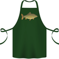 A Carp Fish Fishing Fisherman Cotton Apron 100% Organic Forest Green