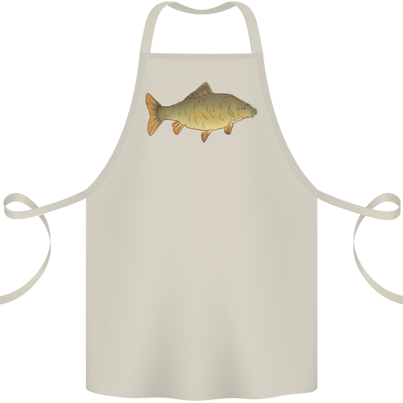 A Carp Fish Fishing Fisherman Cotton Apron 100% Organic Natural