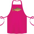 A Carp Fish Fishing Fisherman Cotton Apron 100% Organic Pink