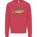 A Carp Fish Fishing Fisherman Kids Sweatshirt Jumper Heliconia